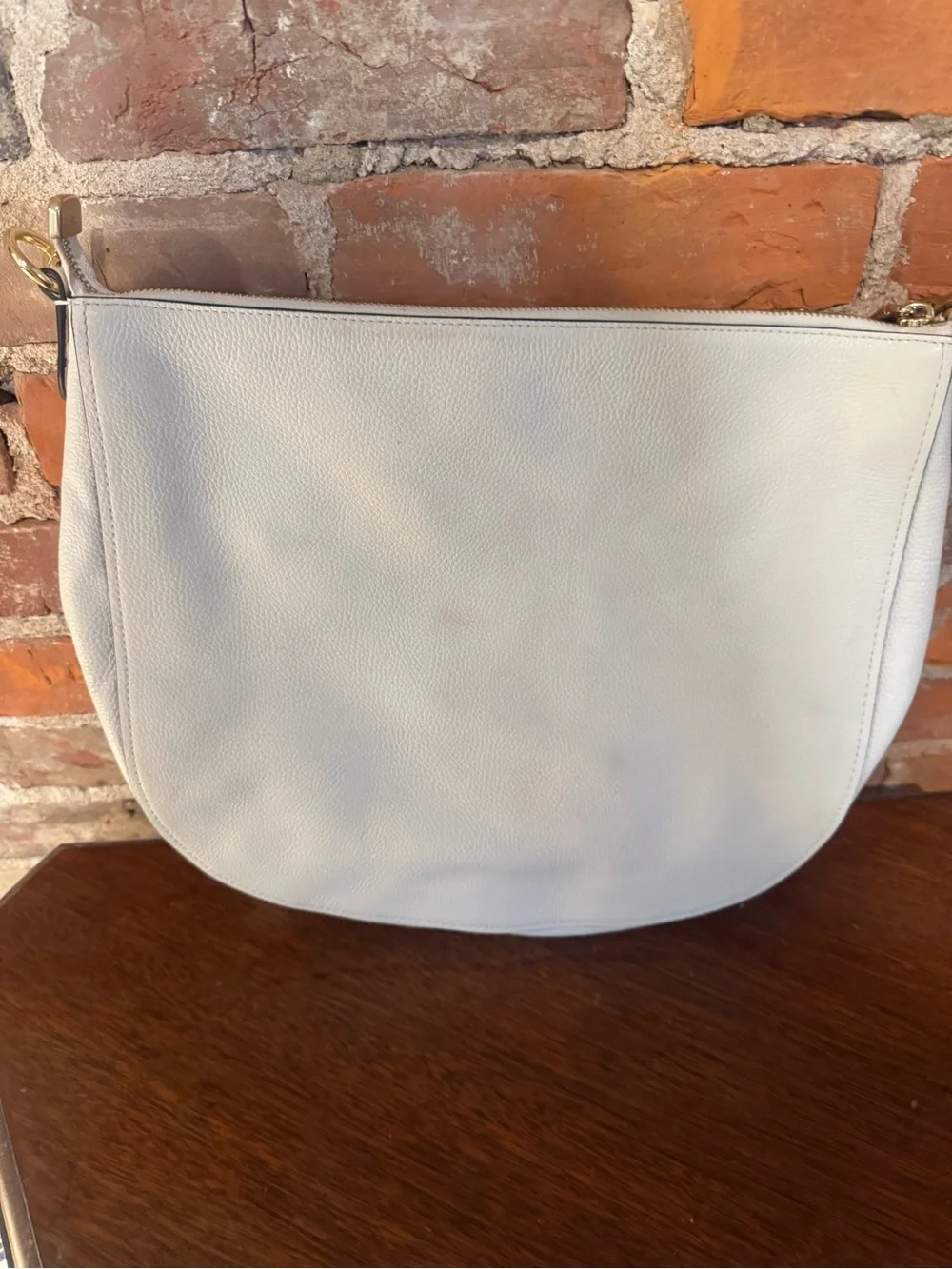 Coach Pebbled Leather Turnlock Hobo Bag